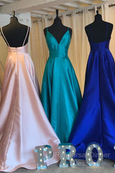 Simple Elegant Semi Formal Prom Dress , Formal Dress, Dance Dresses, Graduation School Party Gown